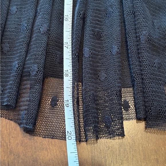 Zara Trafaluc Black Swiss Dot Mesh Tiered Sleeveless Top XS Sheer Romantic - Picture 8 of 11